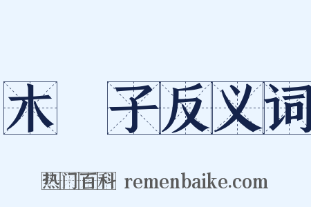 木槵子反义词是什么意思的图片
